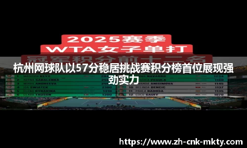杭州网球队以57分稳居挑战赛积分榜首位展现强劲实力